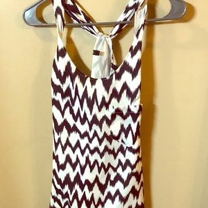 Dark navy blue and white tank/Indigo